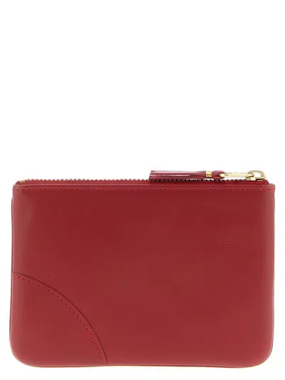 Comme Des Garçons Classic Wallet With Zip Accessories In Red
