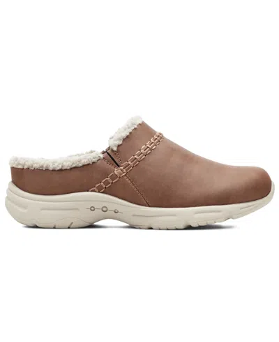 Easy Spirit Women's Bynne Cozy Slip-on Clogs In Brown