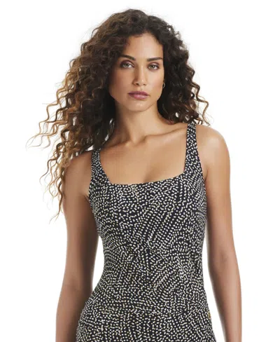 Beyond Control Women's On The Dot Printed Swimsuit Dress In Multi