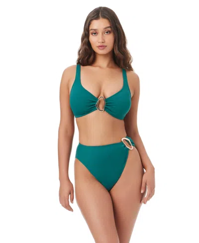 Bar Iii Women's Center Of Attention Over-the-shoulder Bralette, Macy's Exclusive In Blue