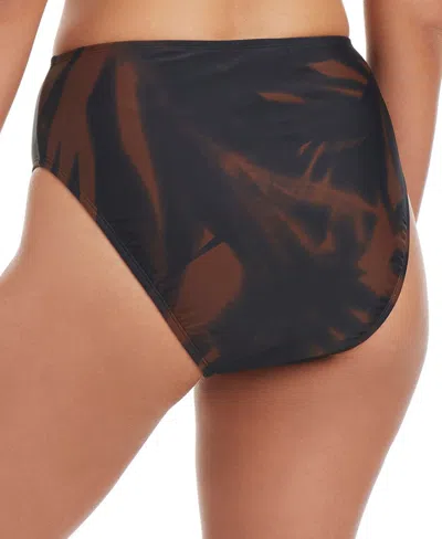 Bar Iii Womens Palm Breeze Banded Sweetheart Neck Bra Bottoms In Multi