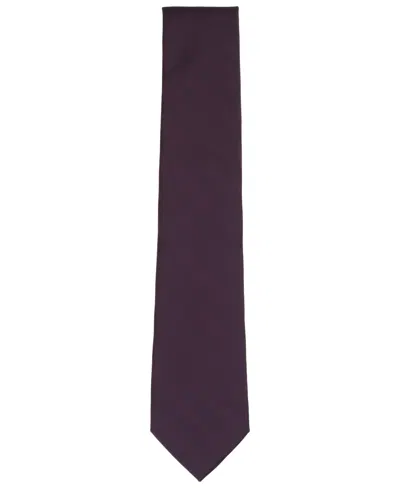 Club Room Men's Warren Stripe Solid Tie, Macy's Exclusive In Purple