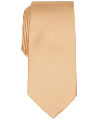 Perry Ellis Men's  Satin Solid Tie In White