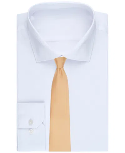 Perry Ellis Men's  Satin Solid Tie In White