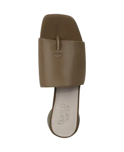 Franco Sarto Women's Loran Stacked Heel Slide Dress Sandals In Multi