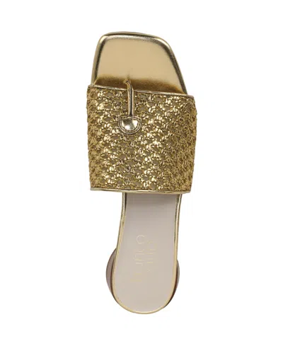 Franco Sarto Women's Loran Stacked Heel Slide Dress Sandals In Multi