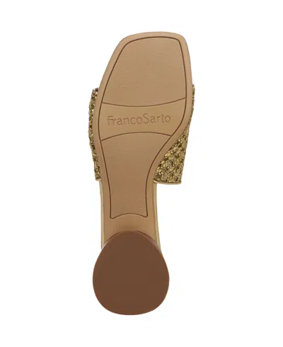 Franco Sarto Women's Loran Stacked Heel Slide Dress Sandals In Multi