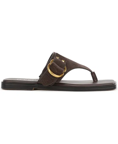 Franco Sarto Mavie Flip Flop In Brown