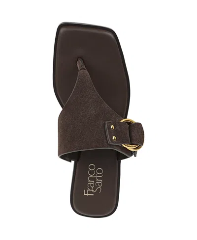 Franco Sarto Mavie Flip Flop In Brown