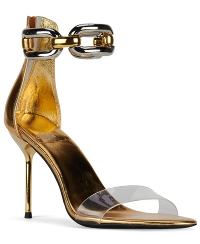 Jeffrey Campbell Women's Embellished High-heel Dress Sandals In Gold