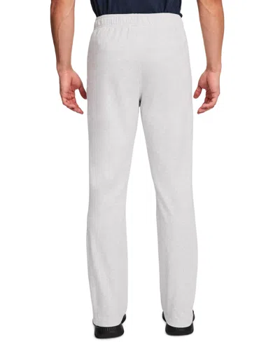 Champion Lightweight Lounge Pants, Open Hem, C Logo In White
