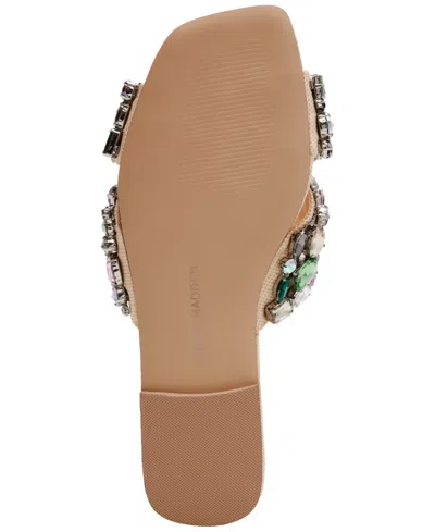 Steve Madden Women's Levity Embellished Flat Slide Sandals In Multi