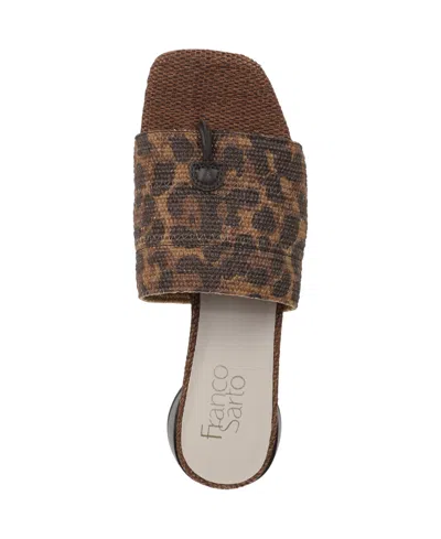 Franco Sarto Women's Loran Stacked Heel Slide Dress Sandals In Multi