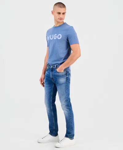 Hugo Boss Men's 708 Straight-fit Jeans In Blue