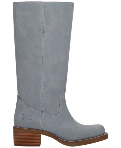 Frye And Co Miranda 14 Wide Calf In Blue