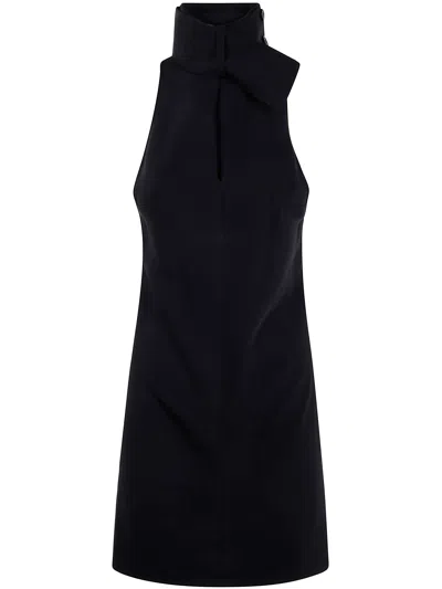 Courrèges Dress Scarf Mockneck By Courreges In Black