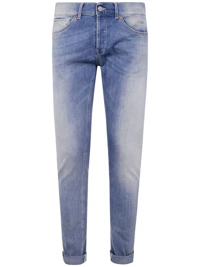 Dondup Rolled Cuffs Denim Five-pockets In Blue