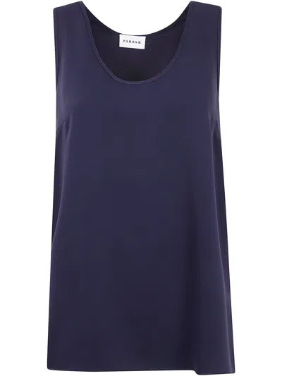 P.a.r.o.s.h P. A.r. O.s. H. Sleeveless Blouse By P. A.r. O.s. H. In Blue