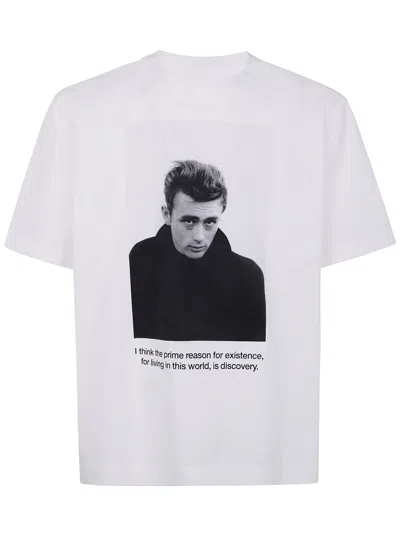 Sacai James Dean Cotton Popelin T-shirt Clothing In White