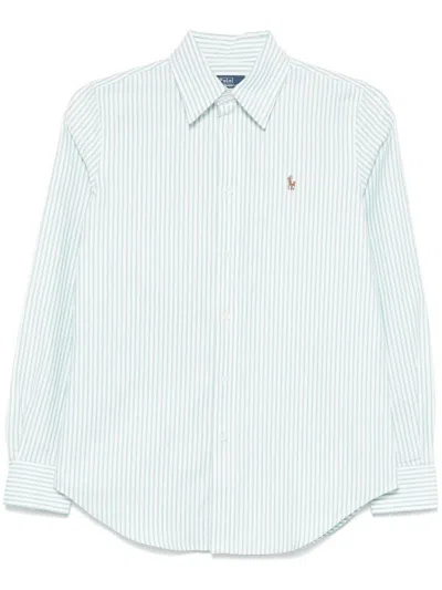 Polo Ralph Lauren Long Sleeve Button Front Shirt In White