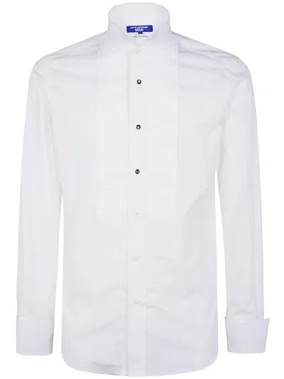 Junya Watanabe Button Pleated Shirt In White