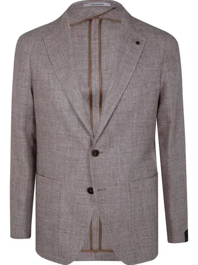Tagliatore Single-breasted Blazer In Gray