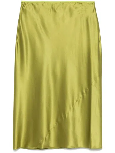 Dries Van Noten Sati Midi Skirt By  In Green