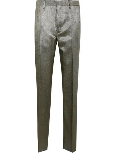 Dries Van Noten Patrino Suit Trousers In Silver