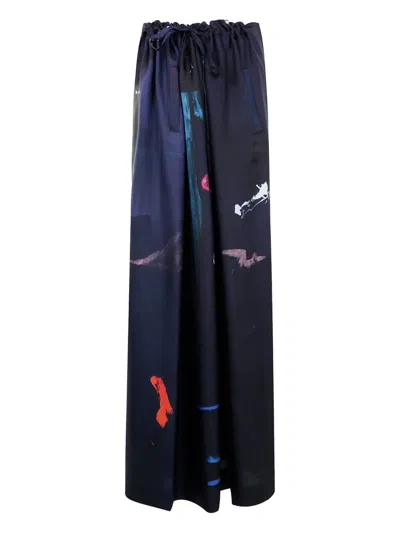 Daniela Gregis Tognon Wide Leg Trousers In Blue