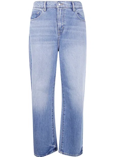 Seven For All Mankind Wide Leg Mason Jeans In Blue