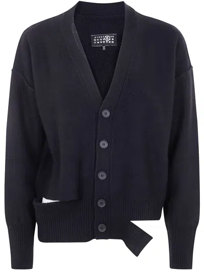 Mm6 Maison Margiela Cardigan In Black
