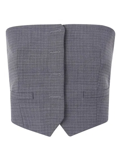 Alexander Wang Bustier Vest In Multi