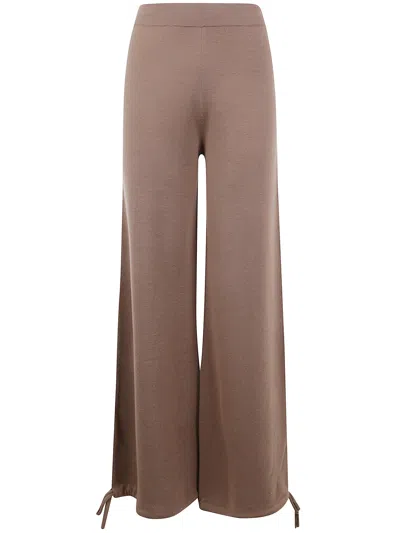 Max Mara Beige Wool Nigeria Pants In Multi