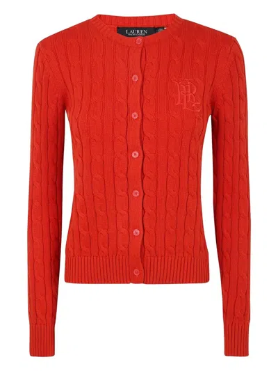 Ralph Lauren Ralhan Long Sleeve Cardigan In Sand