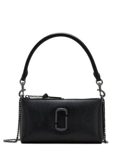Marc Jacobs The Pochette Leather Snapshot In Black