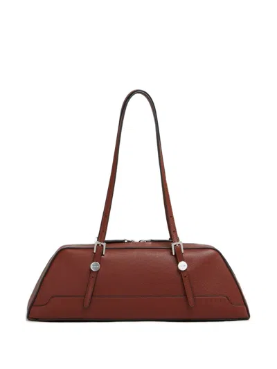 Marni Structured Duffle Bag Long Handles In Brown