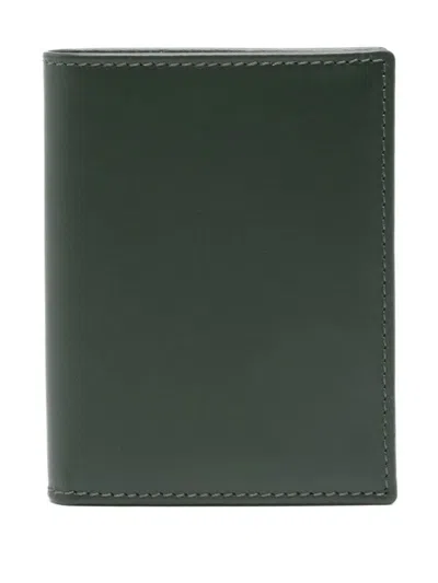 Comme Des Garçons Classic Leather A Line Wallet In Green