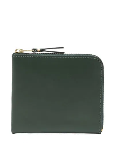 Comme Des Garçons Classic Leather Line Wallet In Green