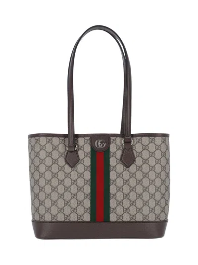Gucci Ophidia Medium Tote Bag In Sand