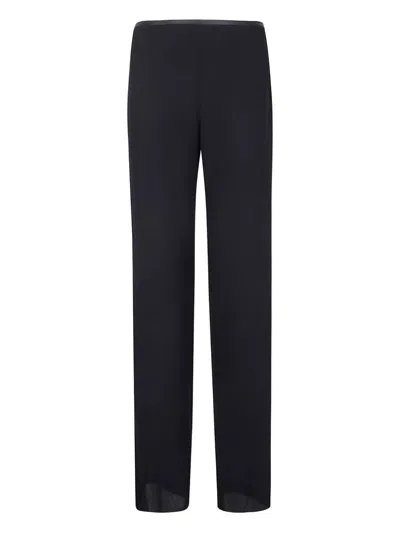 Emporio Armani Flat Belly Trouser In Black