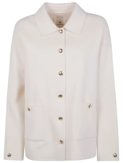 Anine Bing "luca" Jacket In White