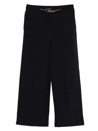 Chloé Chain-embellished Trousers In Black