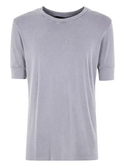 Thom Krom Short Sleeves Men T-shirt Worked In Gray