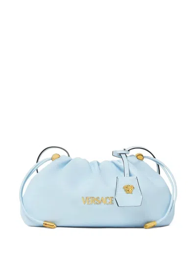 Versace Lamb Leather Minibag Bags In Blue