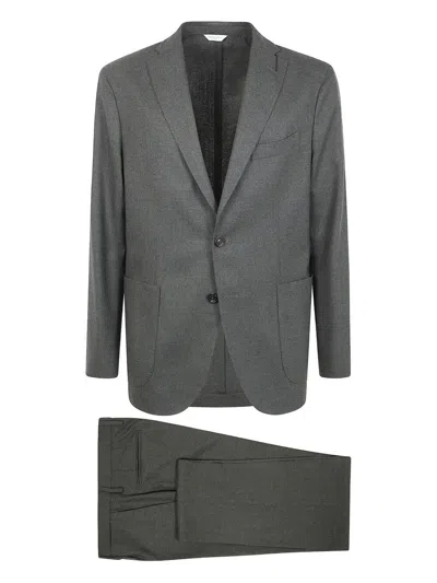 Boglioli Single-breasted Suit In Green