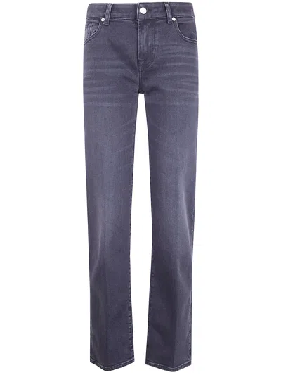 Seven For All Mankind "calie" Straight Bottomline Jeans In Gray