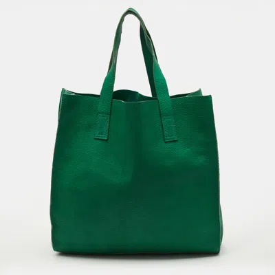 Pre-owned Marni Green Leather Vertical Tote