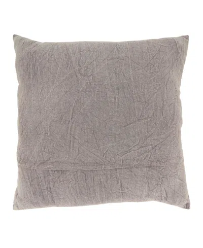 Saro Lifestyle Embroidered Sunflower Poly Filled Decorative Pillow, 20" X 20" In Yellow