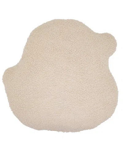 Saro Lifestyle Santa Poly Filled Decorative Pillow, 18" X 18" In White