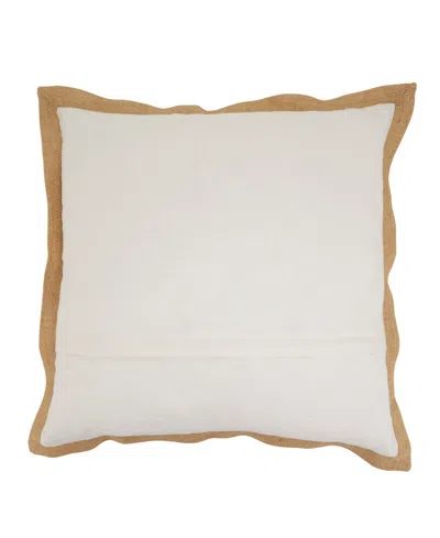 Saro Lifestyle Embroidered Deer Poly Filled Decorative Pillow, 20" X 20" In Multi